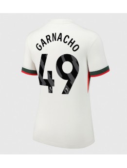 Billige Chelsea Alejandro Garnacho #49 Bortedrakt Dame 2025-26 Kortermet